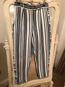 Super Smart Linen Mix Ankle Grazers size 10