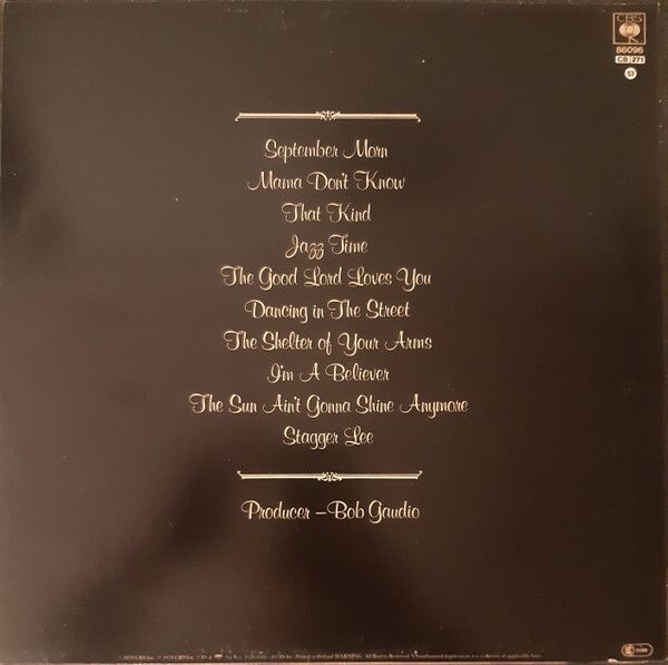 Neil Diamond September Morn Irish pressing