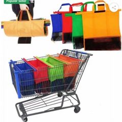 Trolley Bags for Shopping Trolley, Pack of 4 Express Organiser Bags.