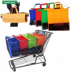 Trolley Bags for Shopping Trolley, Pack of 4 Express Organiser Bags.