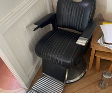 Modern barbers chair (missing headrest)