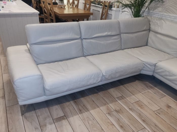Real leather L shaped sofa from karl's furniture (vigore)