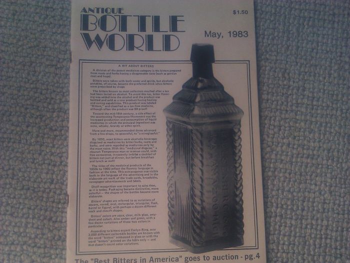 Antique Bottle World. From 1982 & 1983.
