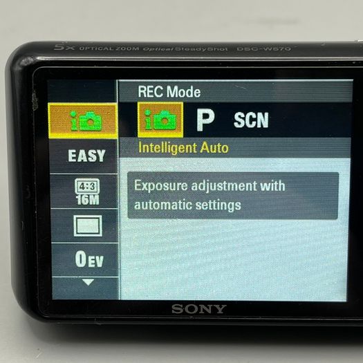 Sony DSC-W570 16.1MP Digital Camera Black - Full Kit