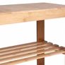 Bamboo Shoe Rack Bench 3 Tier Entryway Seat Shoe Organizer Storage Shelf Image 5