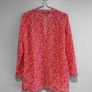 Pre Owned Red & White Patterned Beach Tunic Top Image 5