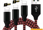 1M/2M/3M USB Lightning Cable For iPhone 7 8 12 13 X 11 Pro Long Charger Charging Fast Lead 1m 2m 3M