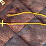 9ct gold cross and chain Image 3