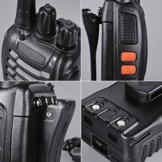 FREE EXPRESS SHIPPING 10pcs Two-Way Radio Walkie Talkies-Long Range Walkie Talkie 16CH Single Band LED Light Voice Prompt with Original Earpieces for Field Survival Biking and Hiking