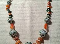main image for ad CLEARANCE 23 pcs Natural Carnelian gemstone necklace one lot 56cm