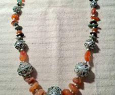 CLEARANCE 23 pcs Natural Carnelian gemstone necklace one lot 56cm