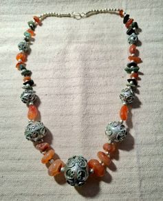 CLEARANCE 23 pcs Natural Carnelian gemstone necklace one lot 56cm