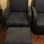 Sofa, Chair + Footstool (navy) Image 4