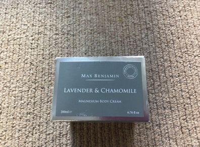 New Max Benjamin lavender and chamomile body cream