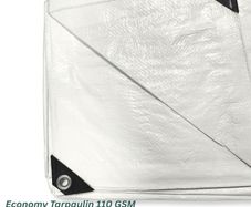 Economy Tarpaulin 4.5m x 6m (15' - 20') 110 gsm