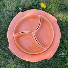 ceramic mid century serving dish set