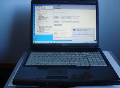 Laptop TOSHIBA Satellite L350D 17", for parts or repair