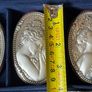 Gorgeous Vintage Italian Silver Plated Art Nouveau Wall Plaques Image 9