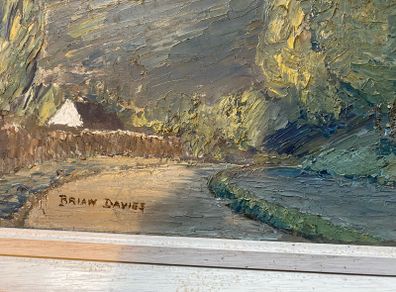 painting this is a Impressionist oil signed by Brian Davies the Sugarloaf from Kilmacogue,