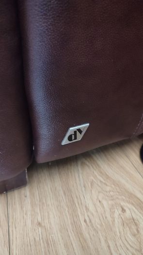 3 Seater DV leather Sofa Brown. Perfect condition!