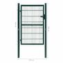 2D Fence Gate (Single) Green 106 x 190 cm Image 7