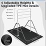 Gymnastics Bars with TPE Mat, Horizontal Bar Expandable Gymnastics Kids Bar Folding Bar Junior Training Bar Multifunction Gym Training Equipment Home Training Adjustable Height Kip Bar Image 2