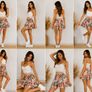 Womena Floral Mini Skirt Image 3