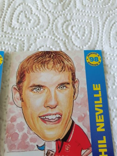 Gary Phil Neville Manchester United Football Trading Card 1998 to 1999
