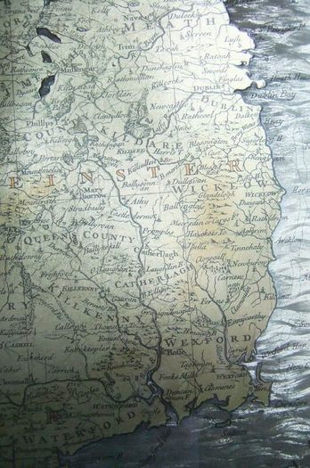Map Kingdom of Ireland from Mr. Tindal's Continuation of Mr. Rapin's History".