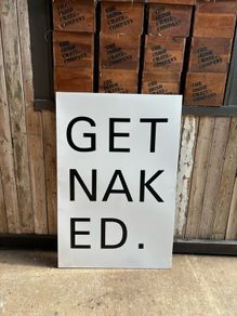 Large enamel sign