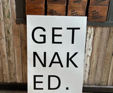 Large enamel sign