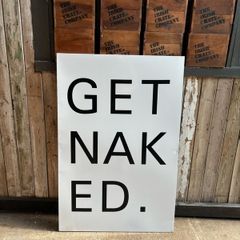 Large enamel sign