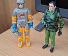 Vintage Action Force figures x2 1980's 4 "