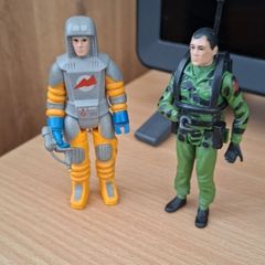 Vintage Action Force figures x2 1980's 4 "