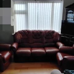 3 piece leather suite