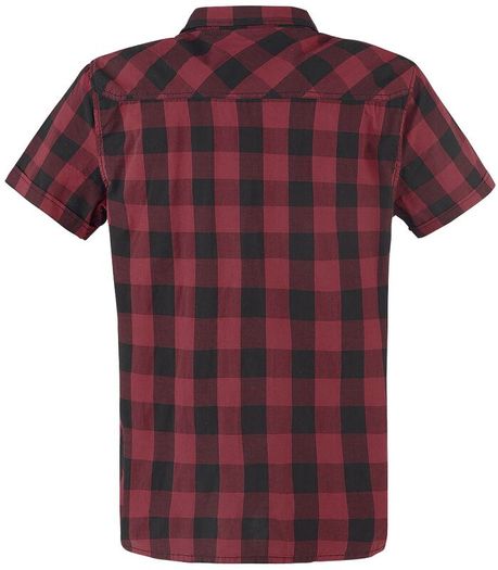Men's Brandit 4XL "Roadstar" Black & Redd Check Shirt (Brand New)