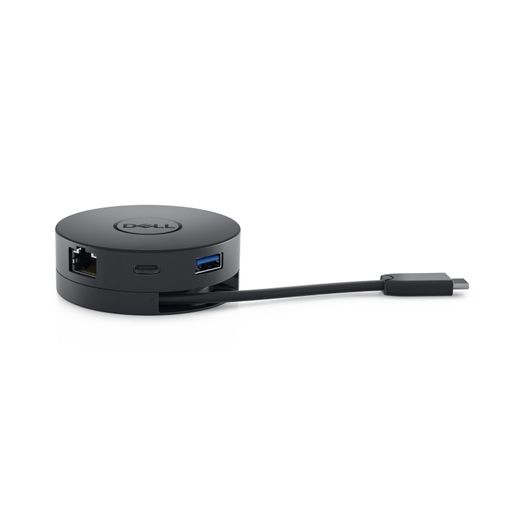 Dell Mobile Adapter DA300 - Docking Station - Video, Network and Data Connectivity - USB C, GigE - Compatible with Mac and Windows