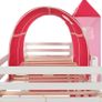 Children Loft Bed Frame with Slide Ladder Pinewood 208x230 cm Image 5