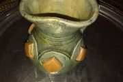 Small Hand Made Mud Vase