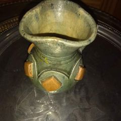 Small Hand Made Mud Vase