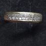 Vintage 9ct Gold Diamond Set Ring Fully Hallmarked London Size 54 Image 6