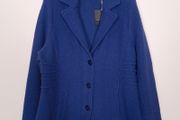 Your Sixth Sense Royal Blue Wool Knit Tailored Jacket Blazer Size L/XL