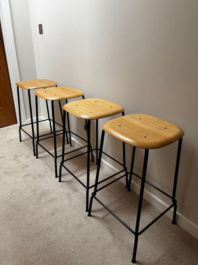 Set of 4 Hay bar stools