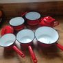 Vintage enamel pots Image 2