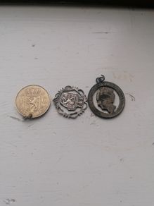 Vintage Nederlands Silver Coin Pendants
