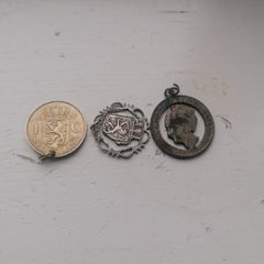 Vintage Nederlands Silver Coin Pendants