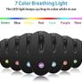 TENMOS T10 Optical Rechargeable Wireless Mouse 2.4GHz USB Led Computer Wireless Mouse wit Image 4