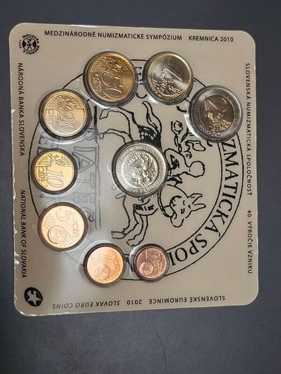 Euro coin set Slovakia 2010