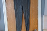 H&amp;M Faux Leather Grey Trousers.  S.14.  B.N.W.T