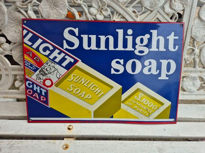 enamel sign